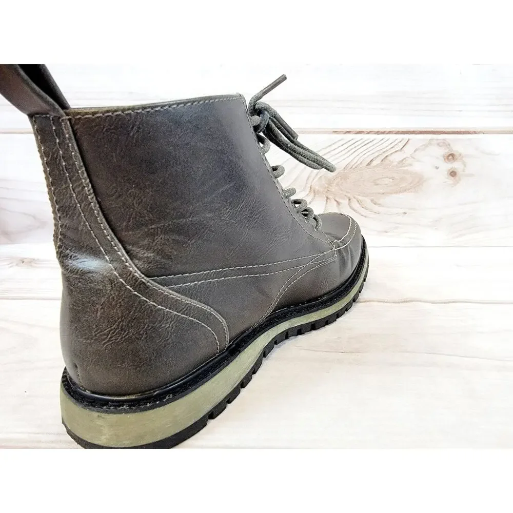 Hawke and Co. Sierra Boot Brown Size 9.5 Mens Shoes Memory Foam Leather